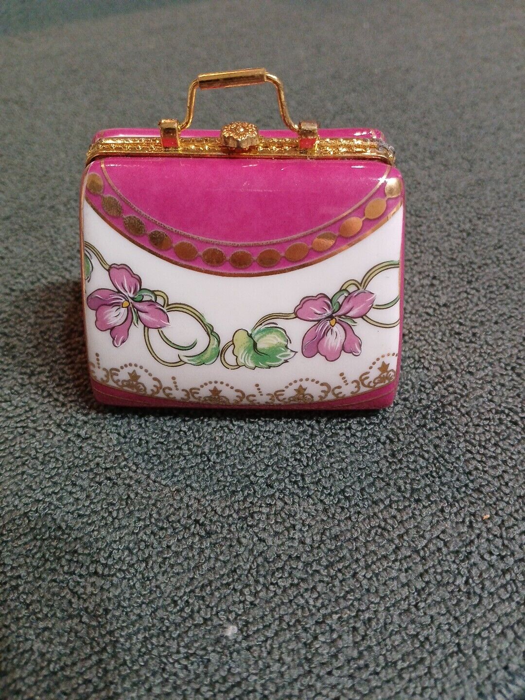 My Treasures Hand Painted Porcelain Purse