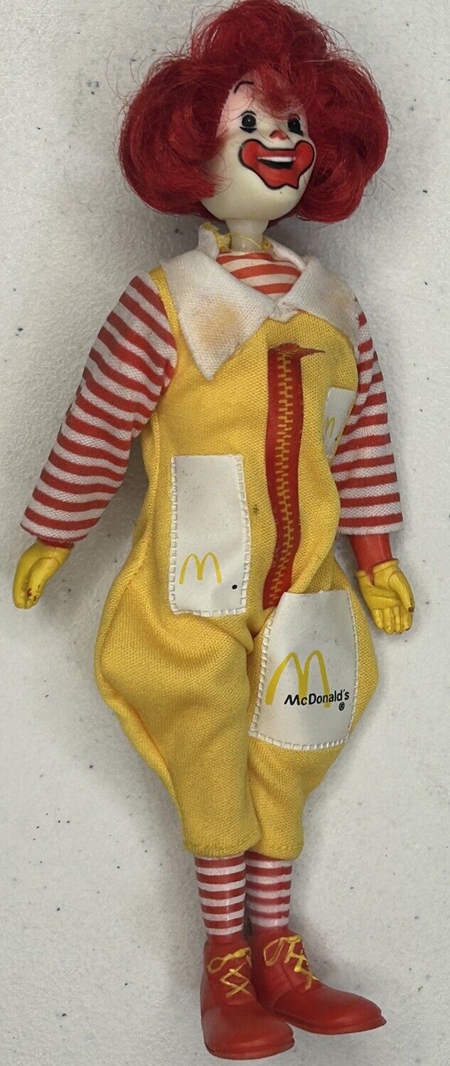 1976 Vintage Remco McDonalds McDonaldland Toggle Head Doll RONALD McDONALD