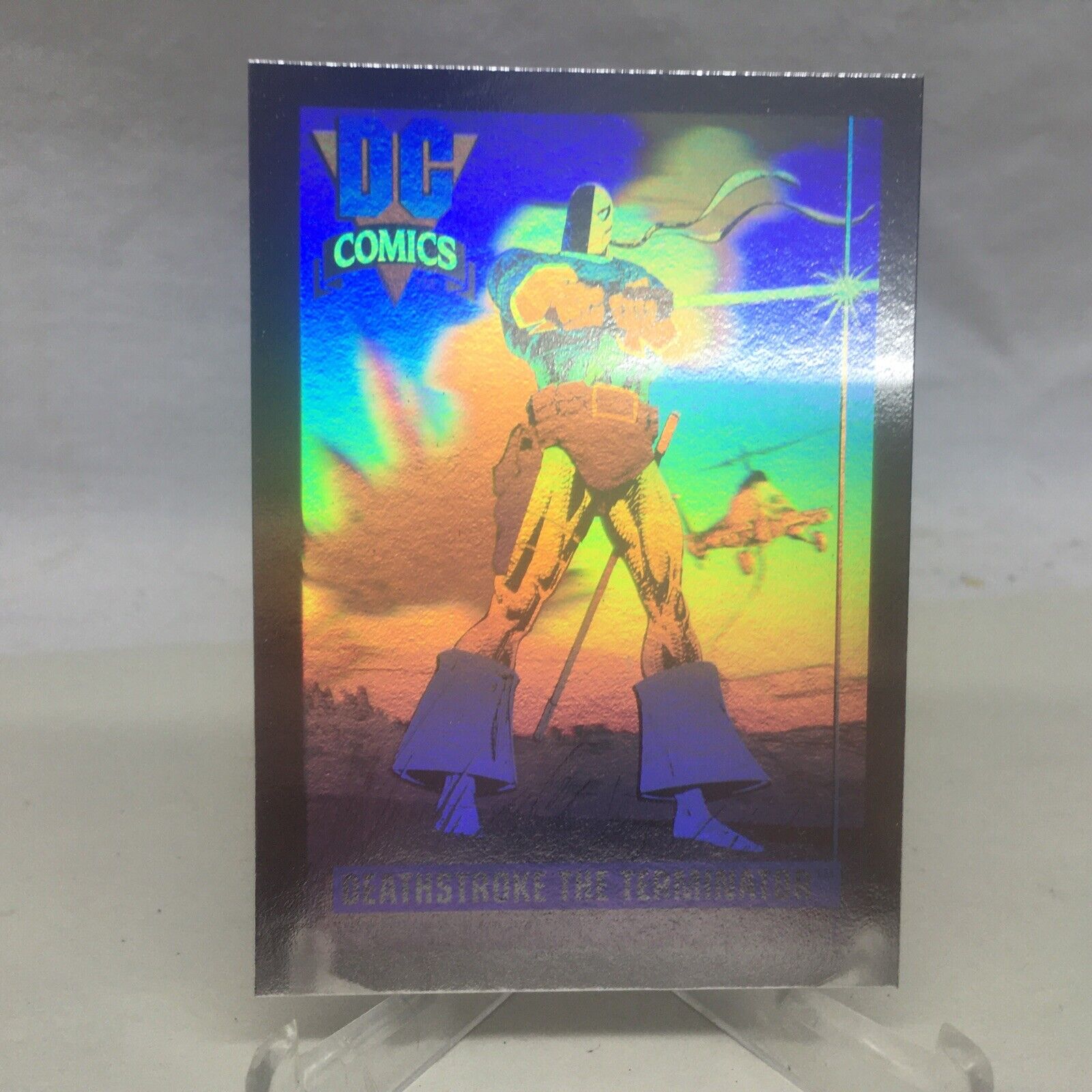 1991 Impel DC Comics Hall of Fame Card Deathstroke the Terminator Hologram DCH3