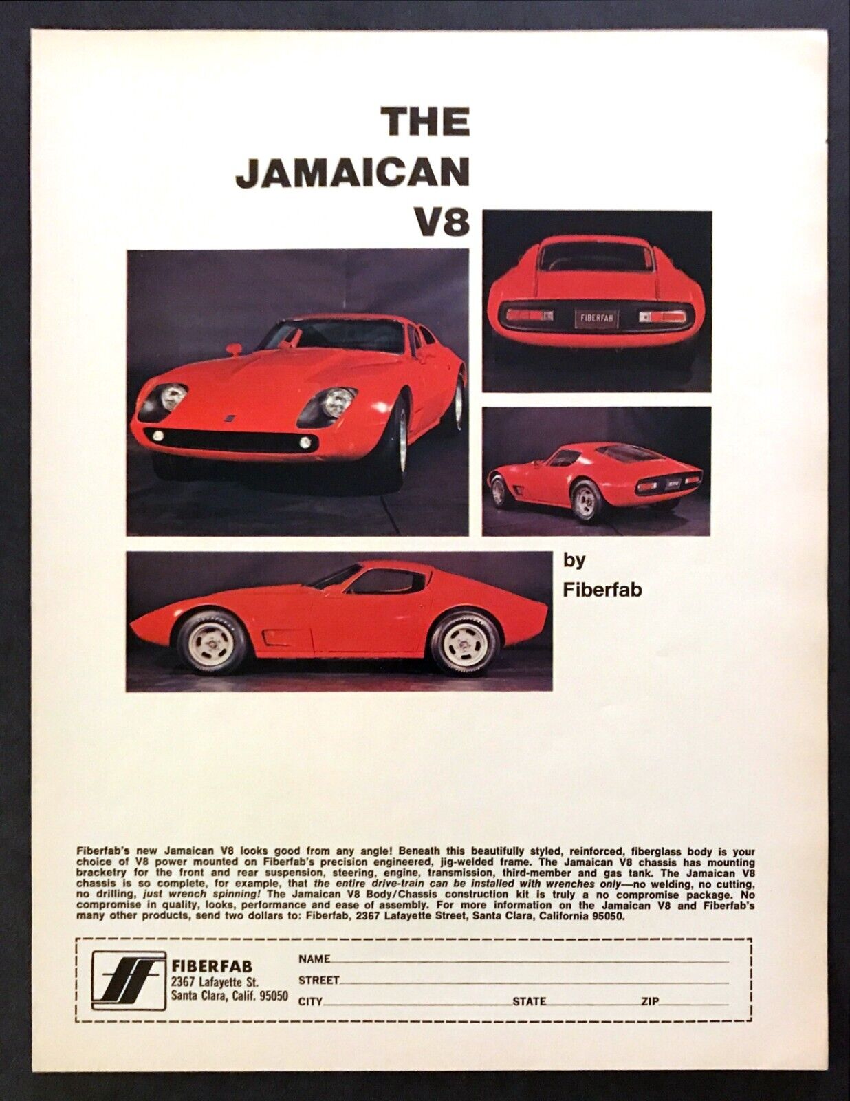 1970 Fiberfab Jamaican V8 Coupe Kit Car photo \