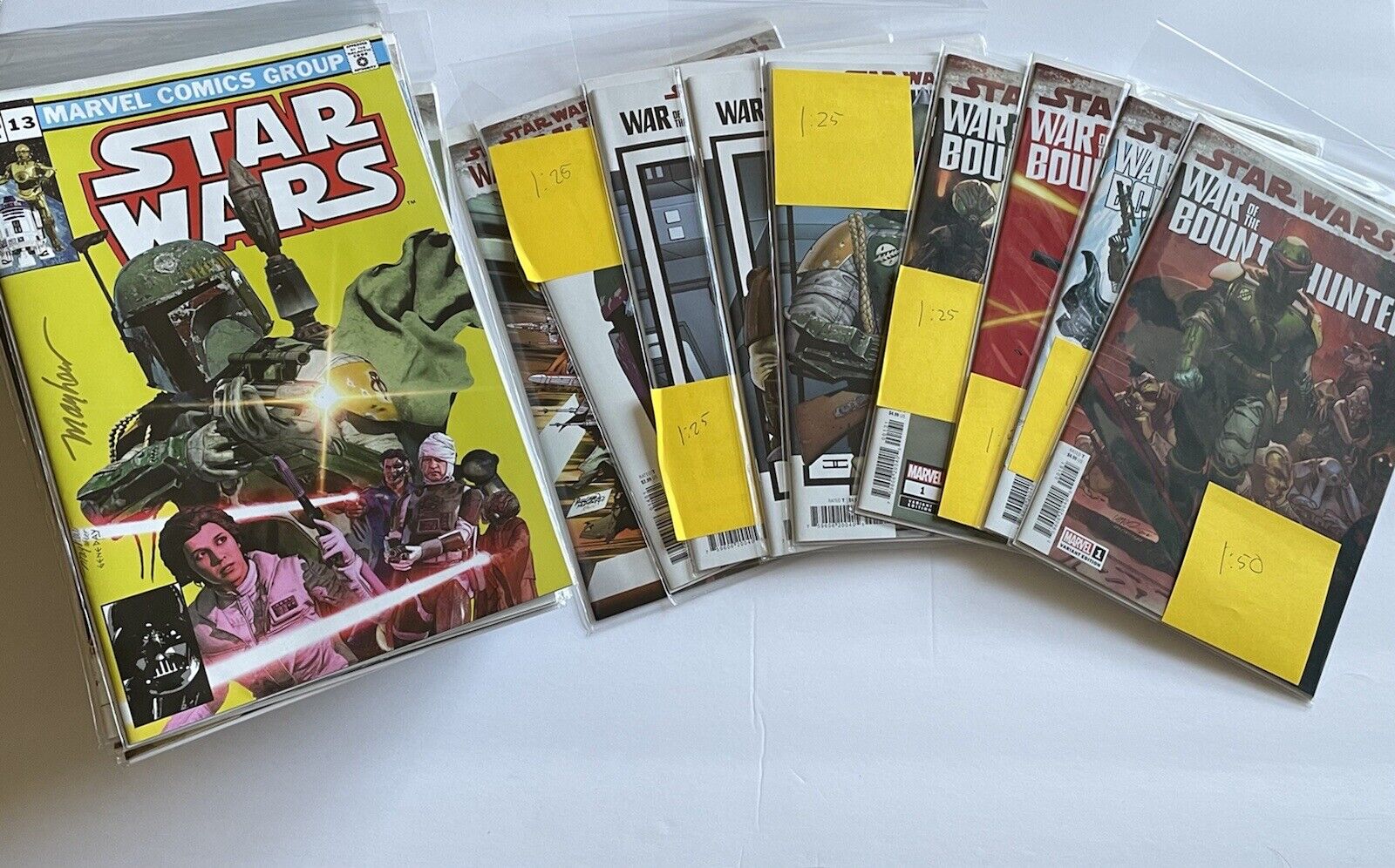 STAR WARS WAR OF THE BOUNTY HUNTERS DIRECTOR’S CUT, VARIANT(S) LOT OF 60+ BOOKS