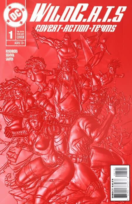 WILDCATS #1 (SANDRA HOPE FOIL EMBOSSED 90s VARIANT)(2022) COMIC BOOK ~ DC Comics