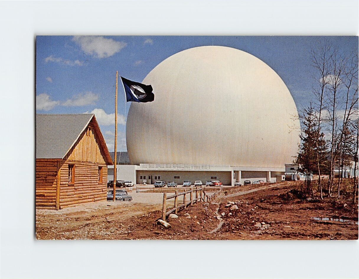 Postcard Earth Station at Andover Maine USA