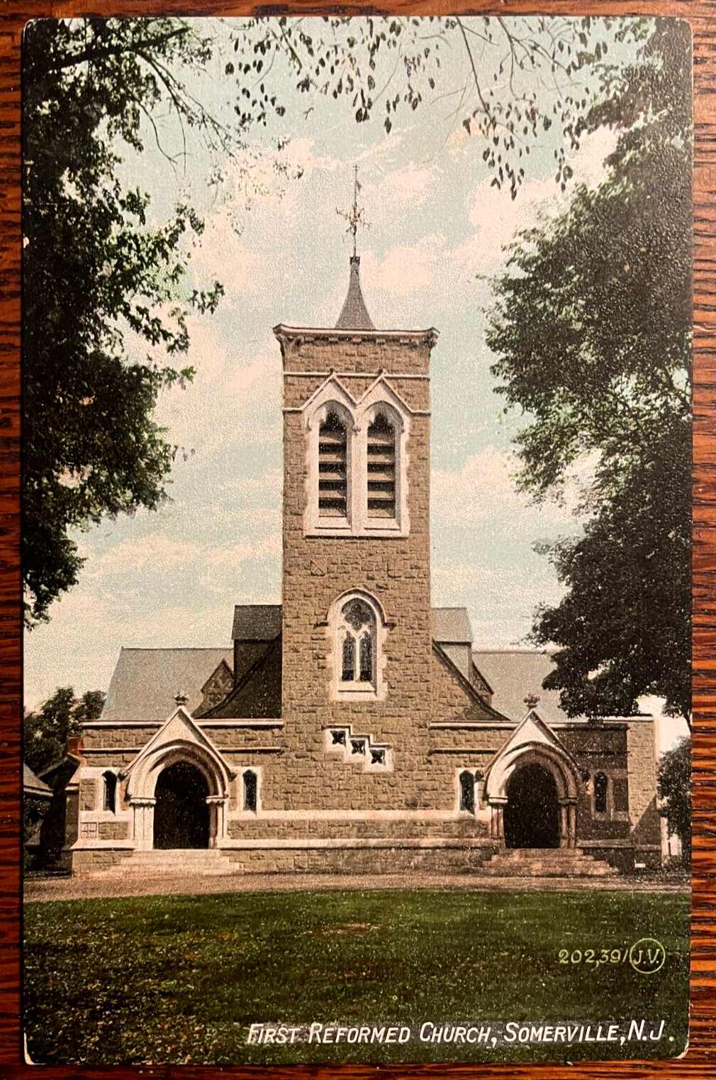 Vintage Postcard 1907-1915 First Reformed Church, Somerville, New Jersey (NJ)