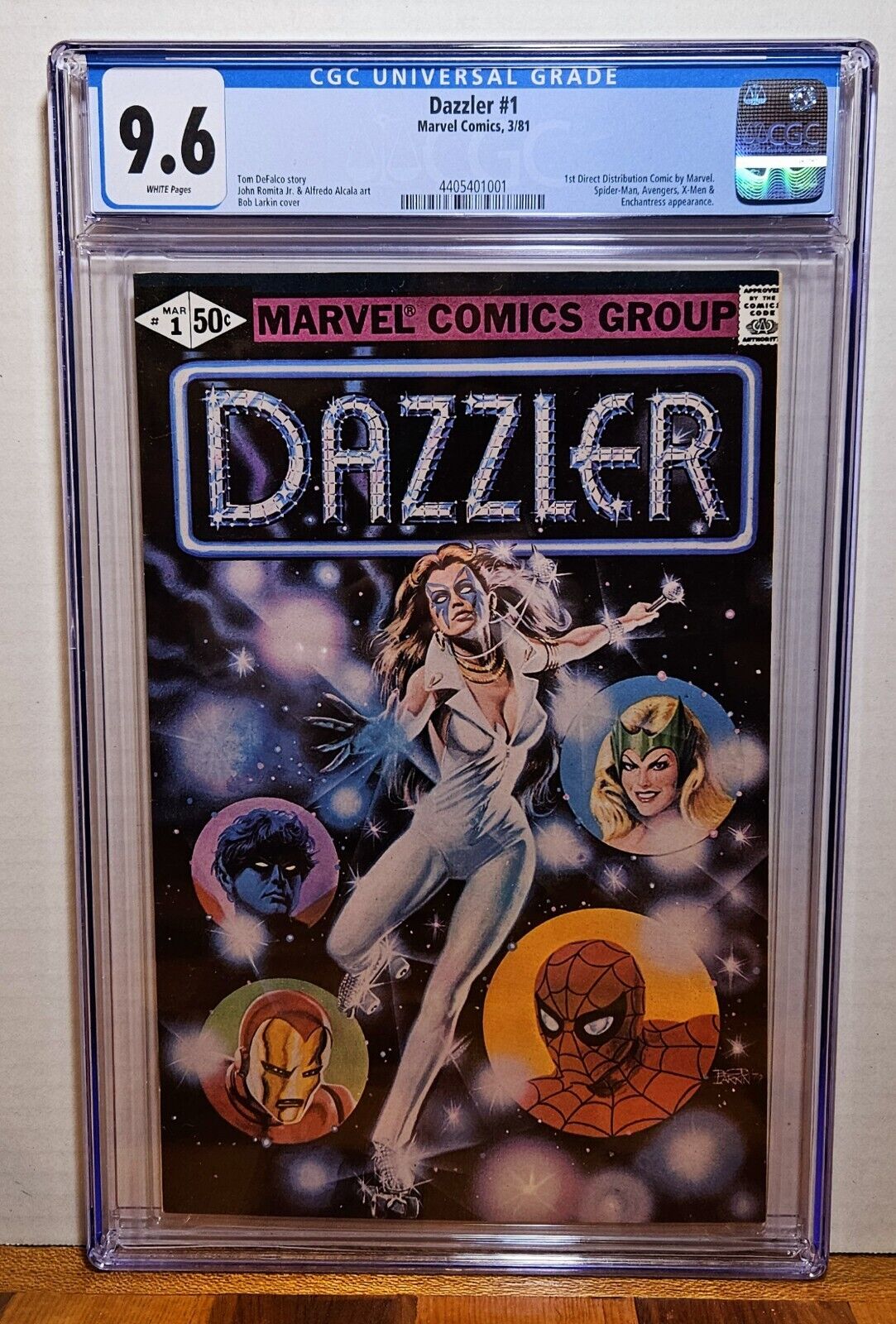 Dazzler #1 CGC 9.6 White Pages Marvel Comics 1981 1st Solo Series John Romita Jr