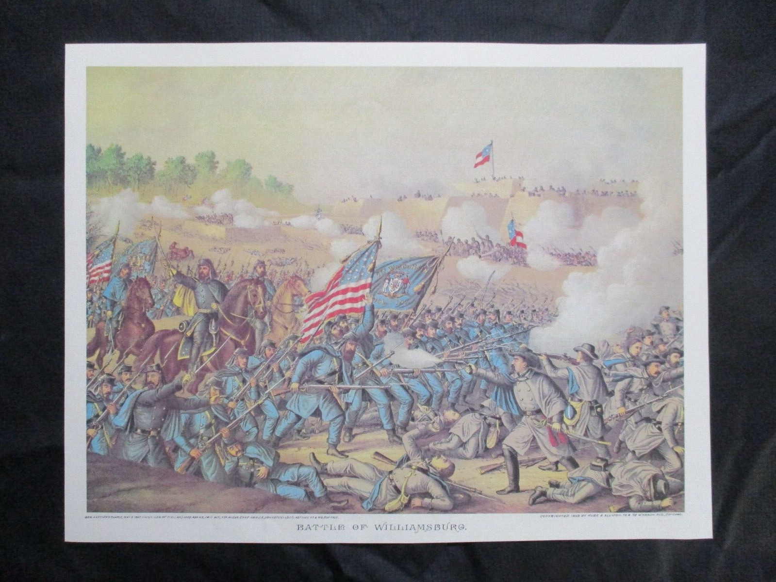 Kurz & Allison Civil War Print - Battle of Williamsburg, Virginia - FRAME 4 GIFT