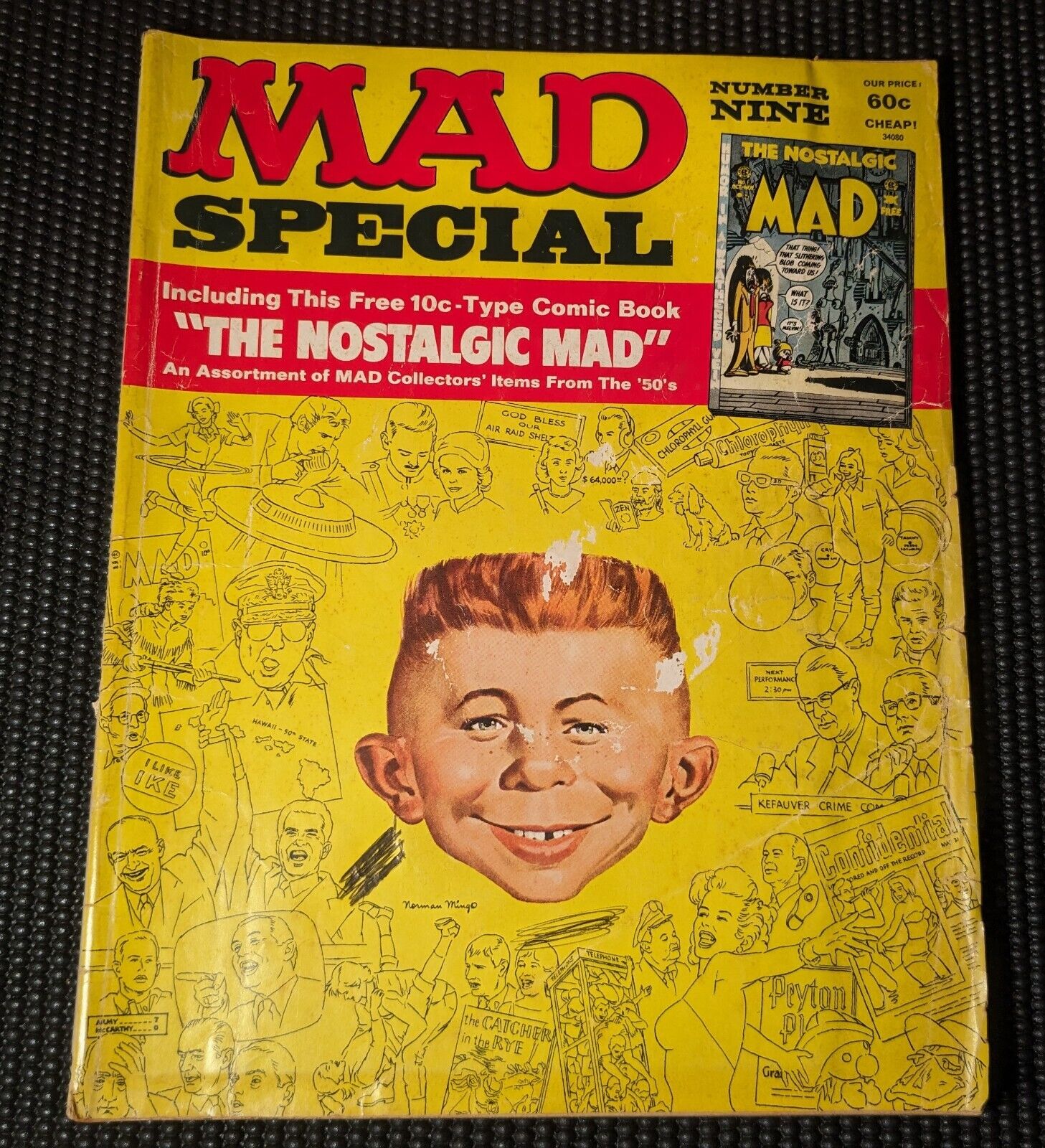 Vintage 1972 MAD Magazine - Special Number Nine With The Nostalgic MAD Insert