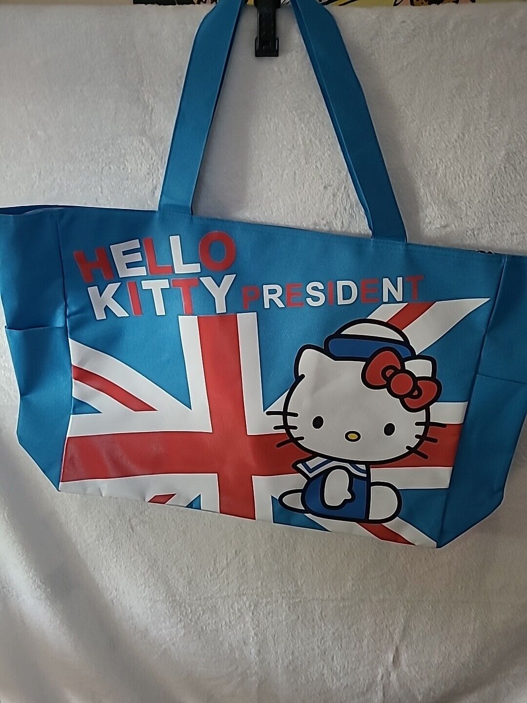 A Sanrio 2024 Hello Kitty For President  Nylon Tote Beachbag