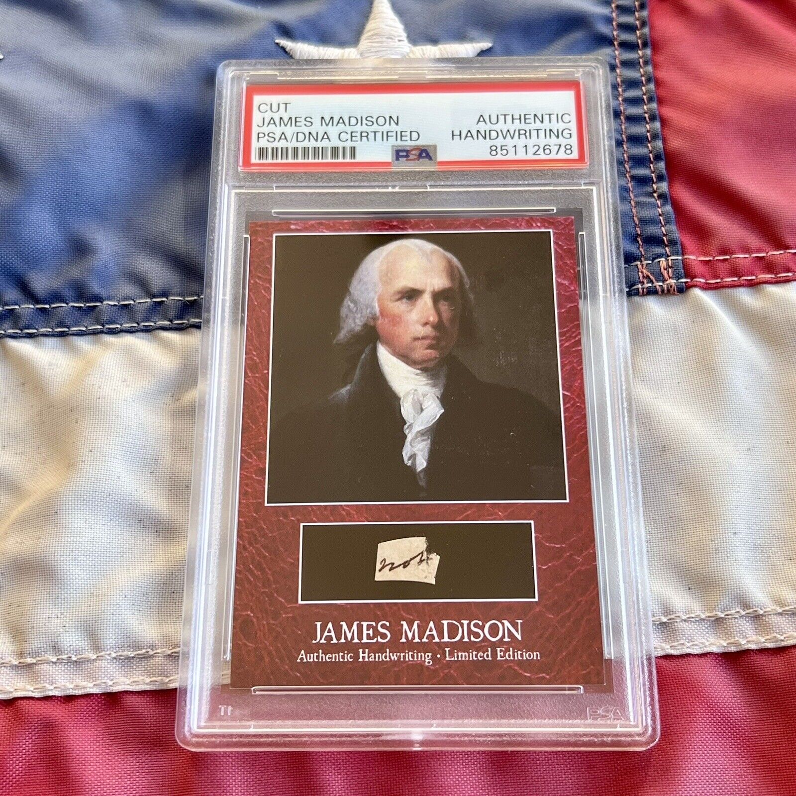 James Madison Handwritten Word Removed From an Autograph Letter Signed PSA