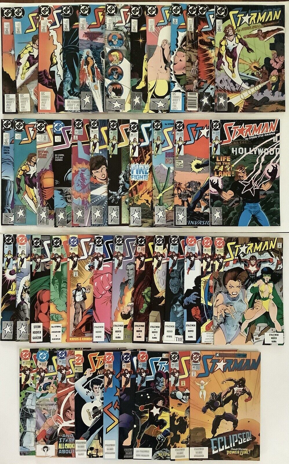 STARMAN 1-45 COMPLETE SERIES ~ 1988 DC~ NEW BAGS & BOARDS ~ BEAUTIFUL COND. NM-