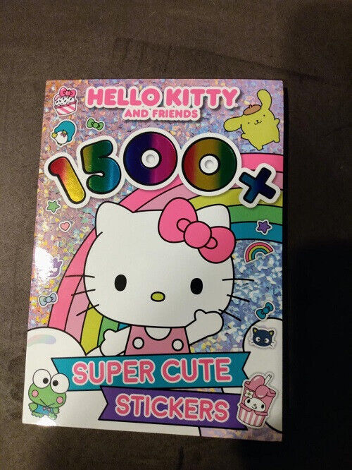 Super Cute HELLO KITTY STICKER BOOK  43 Pages with 1500+ Stickers ~ Brand New