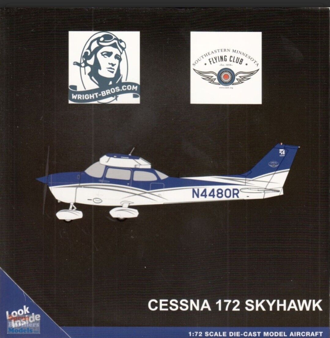 GEMGG016 1:72 Gemini Cessna 172 Skyhawk Reg #N4480R (pre-painted/pre-built)