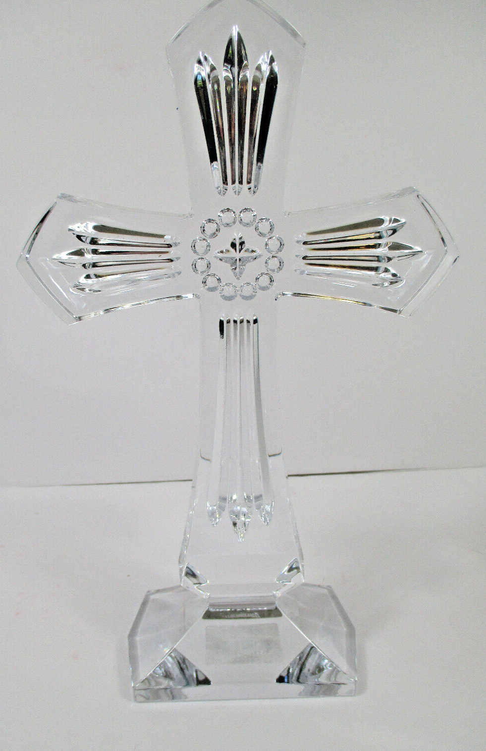 Waterford Heritage Standing Crystal Cross 10 by 6\