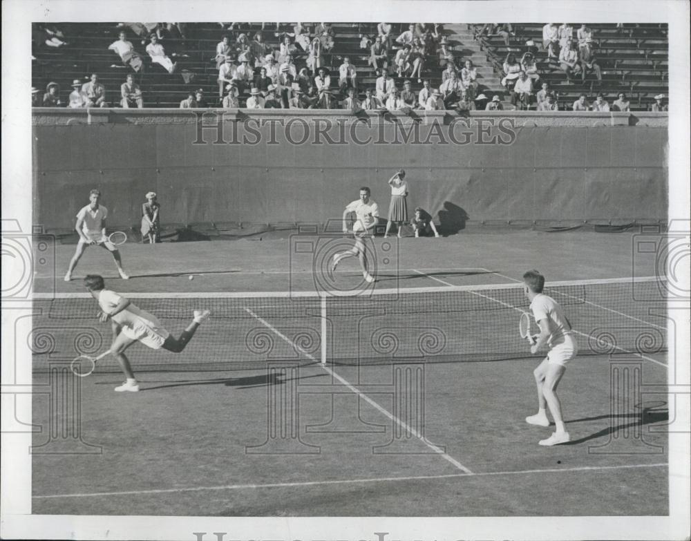 1942 Press Photo National Men\'s  Tennis Doubles Championships