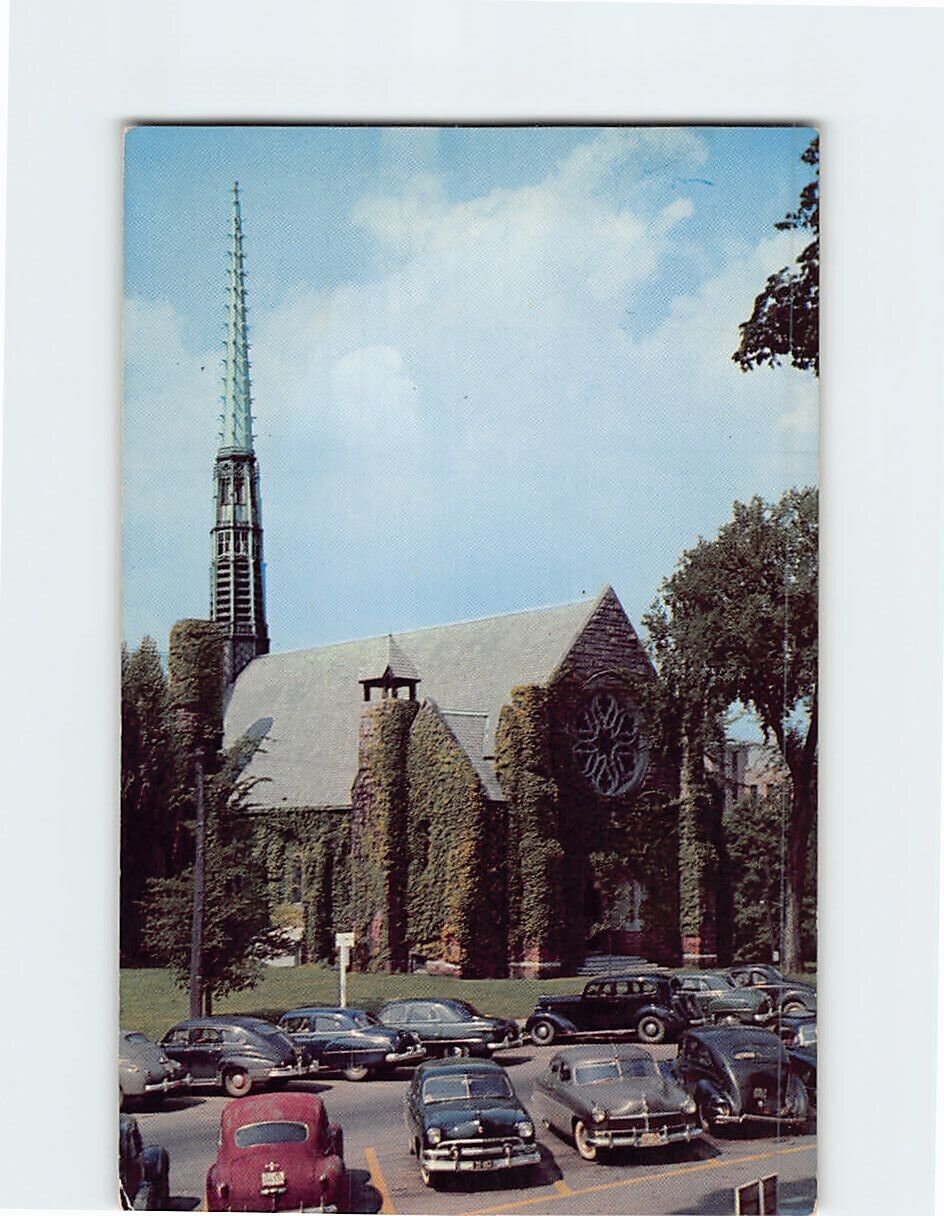 Postcard All Souls Congregational Church Bangor Maine USA