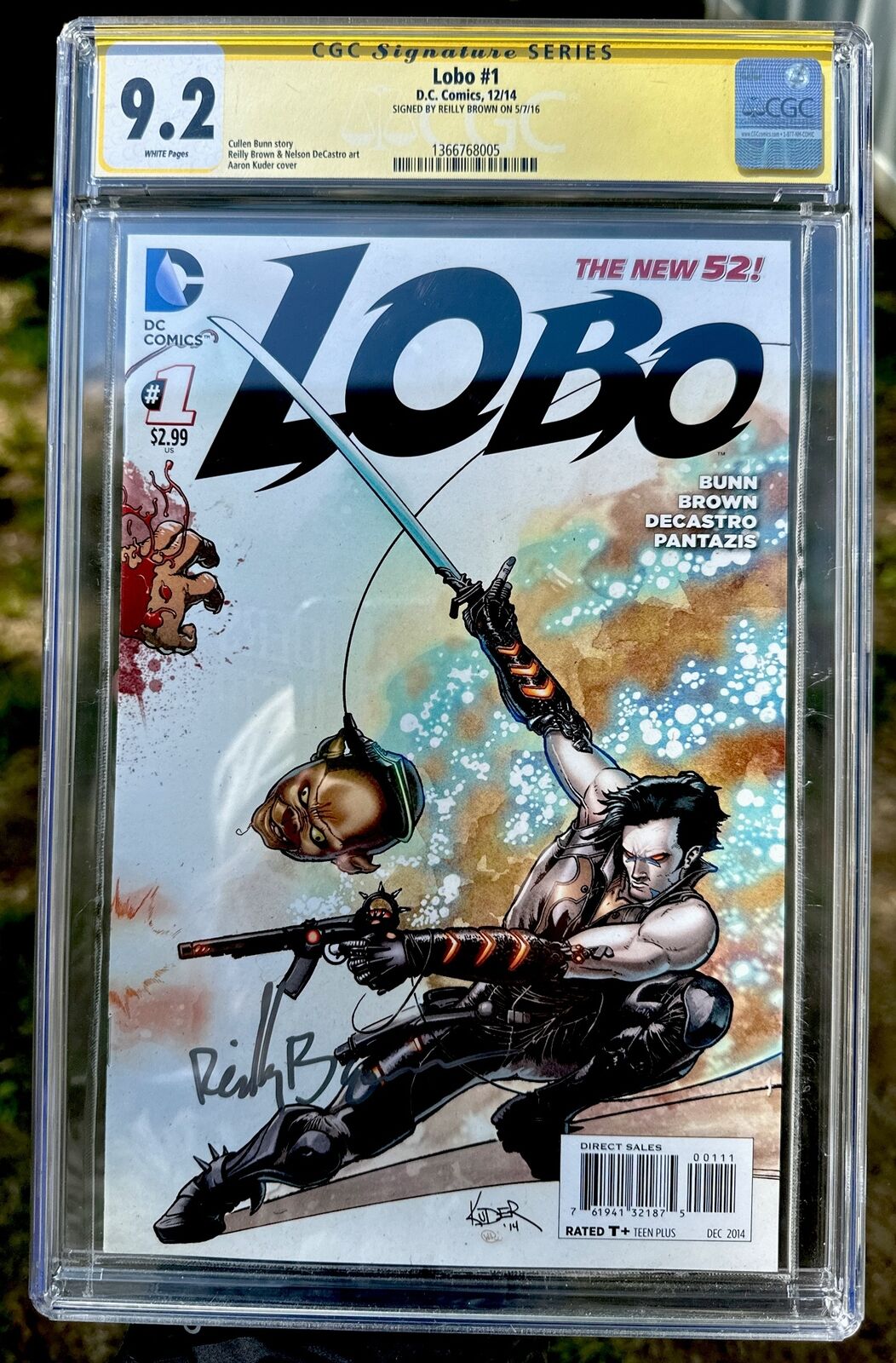 CGC 9.2 Lobo #1  DC Comics 2014 Signed Relly Brown