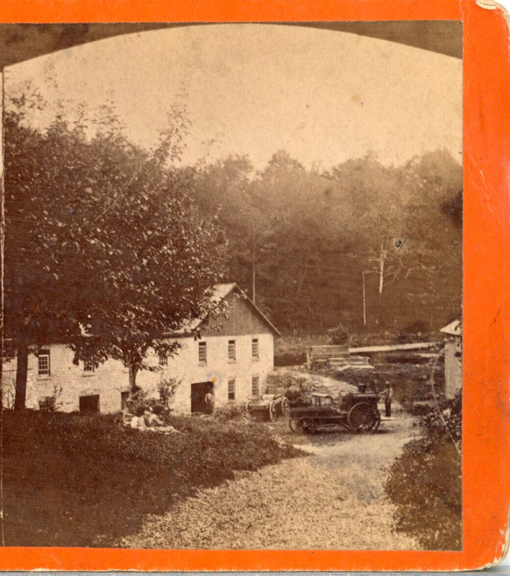 NEW YORK, Farm House, Old Tractor, Maybe Newport, N.Y. ?--Stereoview B43