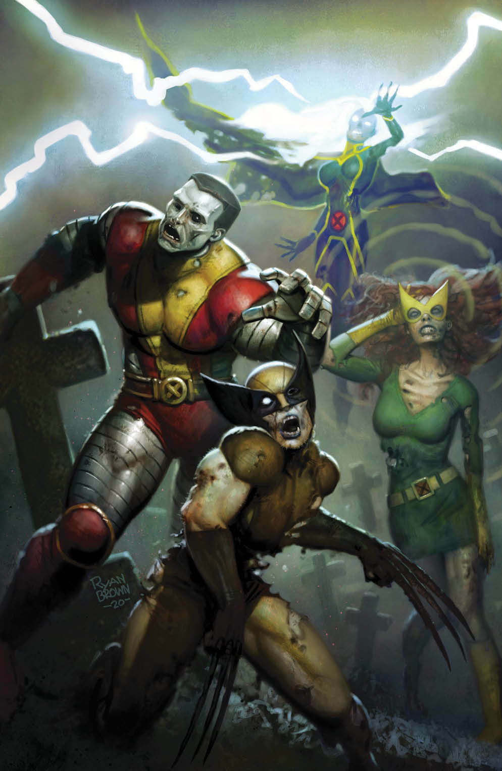 X-Men #10 - Ryan Brown - Marvel Zombies Exclusive Virgin Variant