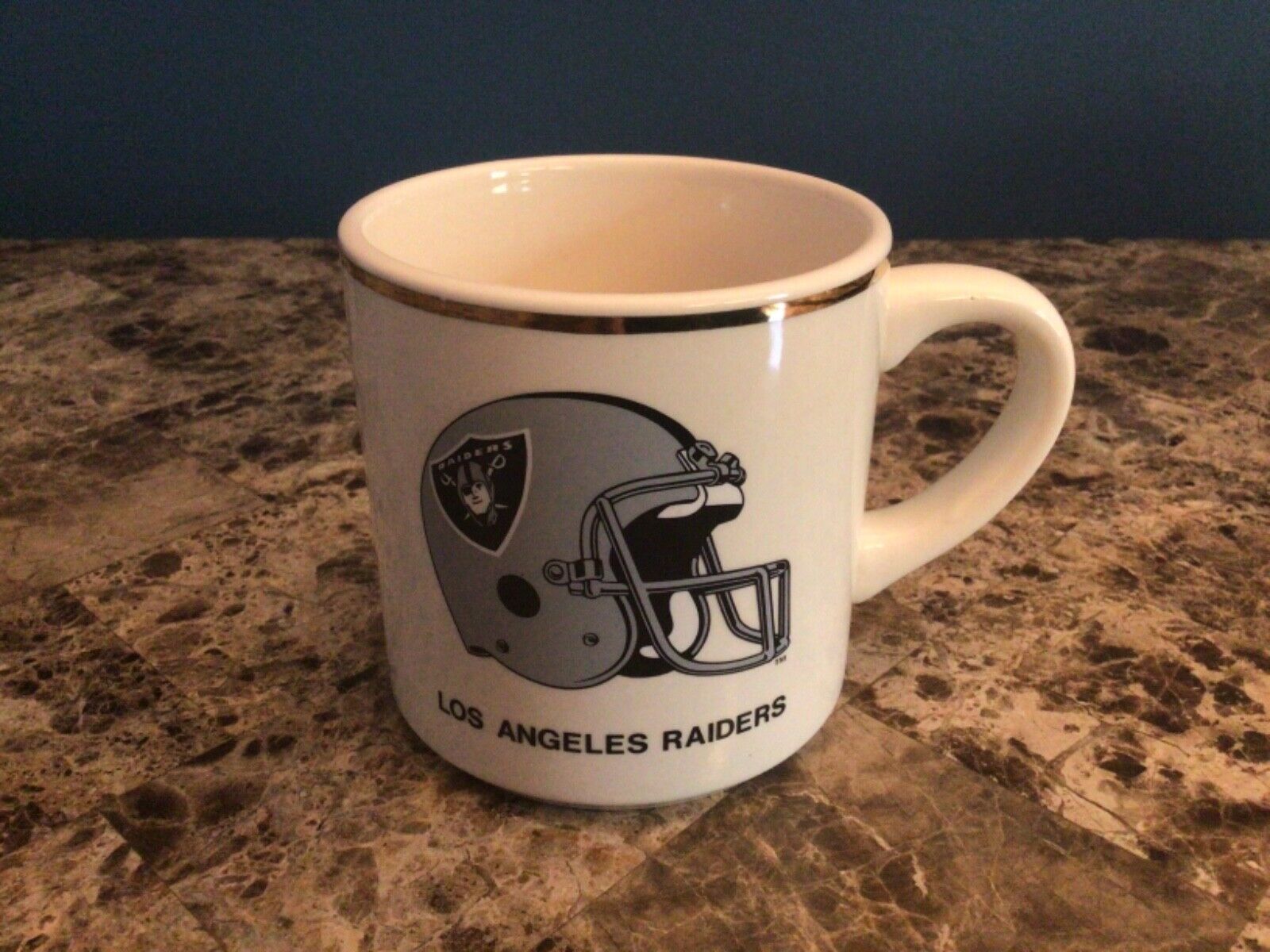RAIDERS NFL Ceramic Coffee Mug - Vintage Early 1990’s Los Angeles
