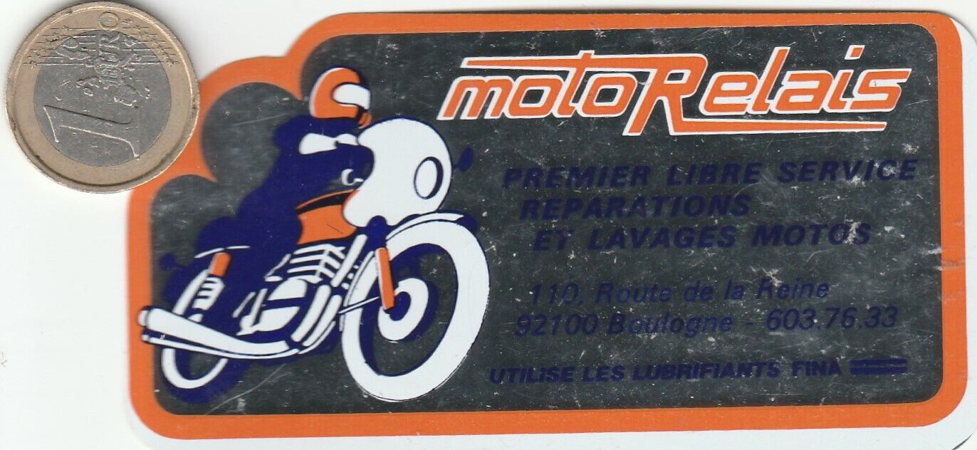 STICKER. Motorcycle Relay à Boulogne 92. Vintage - Oldies