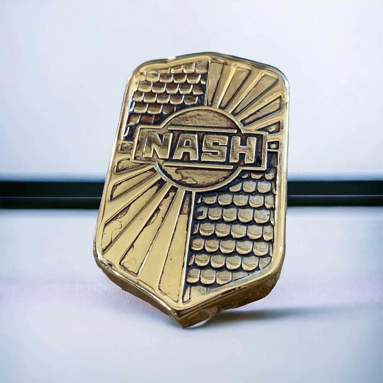 1930s Nash Emblem Badge Unknown Application Placement Stairstep 2 Mounting