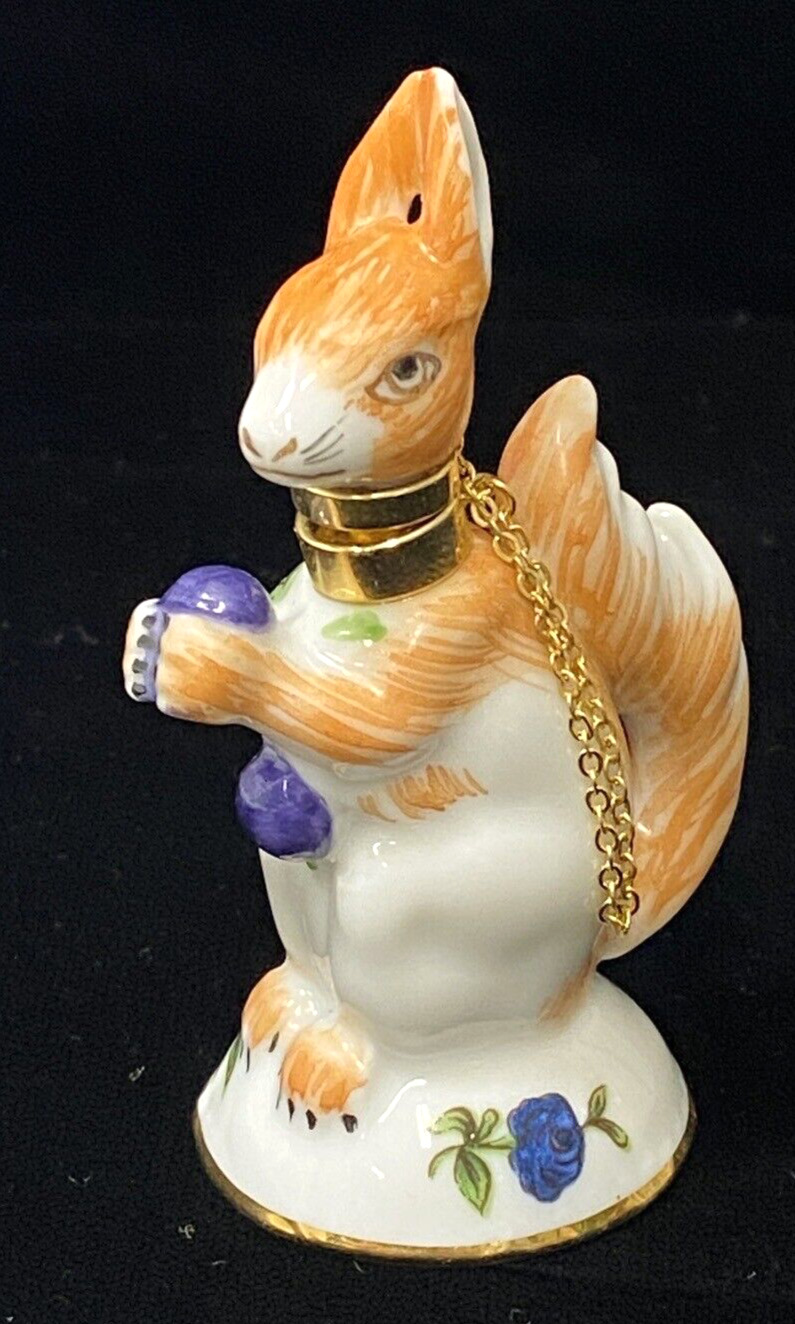 Vintage MMA Metropolitan Museum of Art Squirrel Perfume Bottle Porcelain Japan