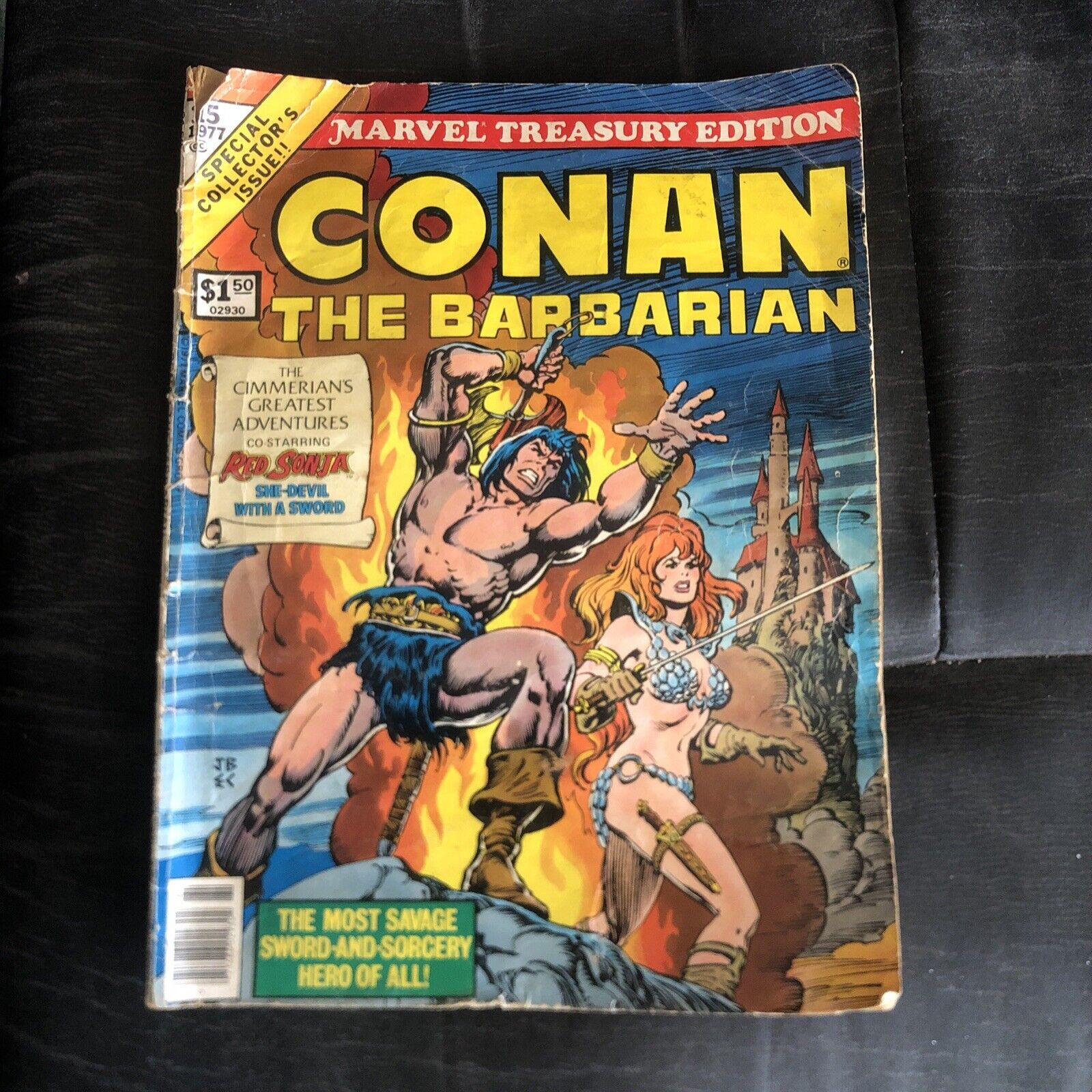 Conan The Barbarian #15 Marvel Treasury Edition 1977 Red Sonja She Devil AS IS