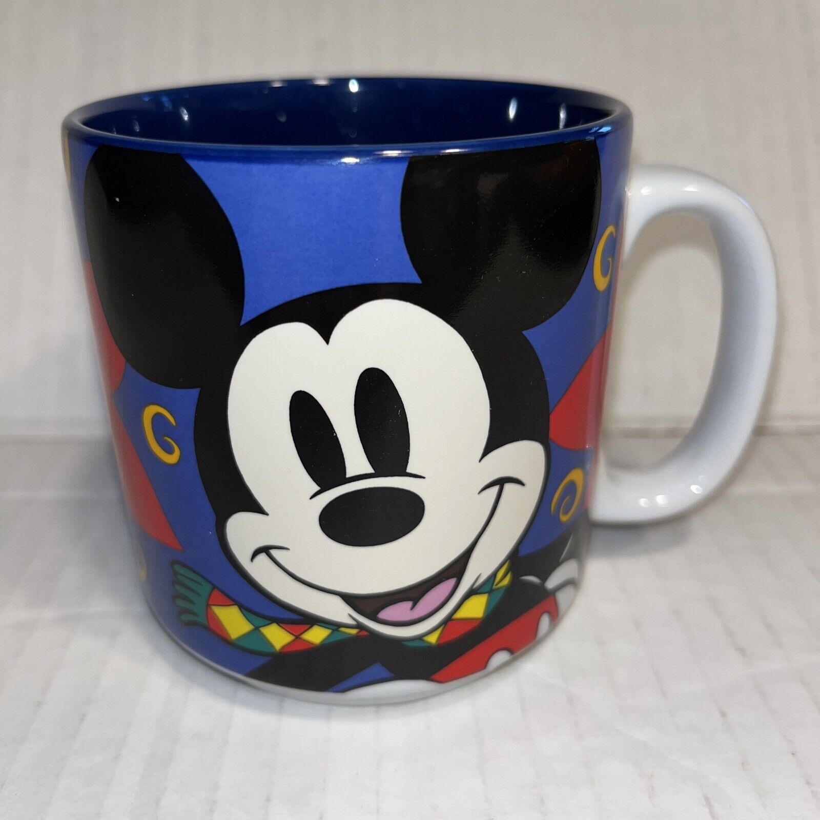 Vintage The Disney Store Christmas Holiday Mickey Mouse Cup Mug Enchanted