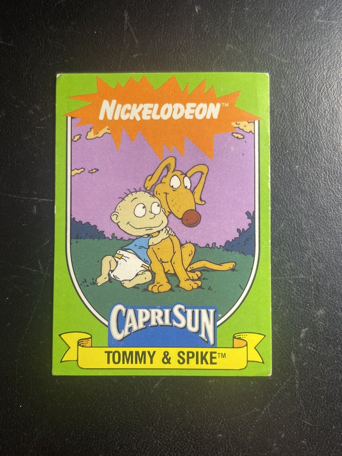 1991 CapriSun Nickelodeon Tommy & Spike #15 Rugrats Rookie Vintage MTV Card 