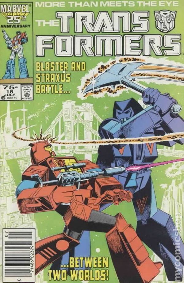 Transformers #18 FN+ 6.5 1986 Stock Image