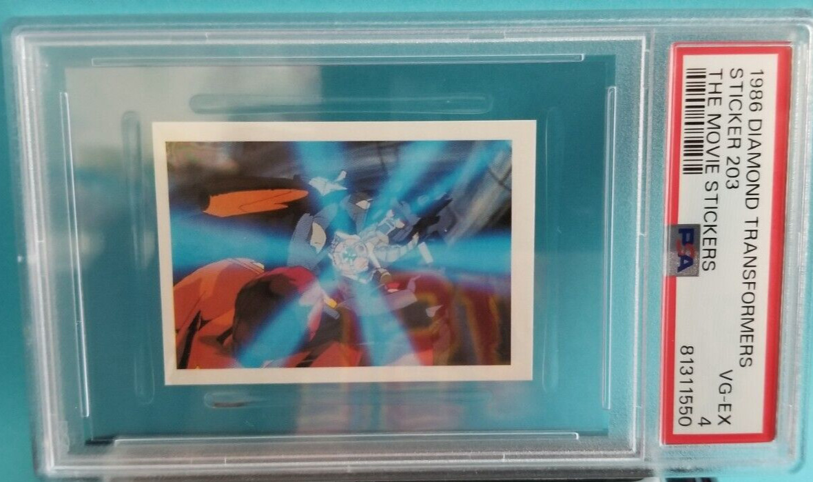 RARE 1986 Transformers g1 Movie A New Leader is Born PSA Graded Card #203 OBO