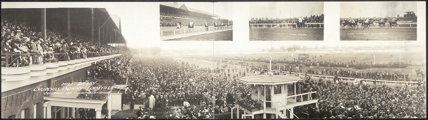 Photo:1921 Panoramic: Kentucky Derby,Churchill Downs,Louisville,Kentucky