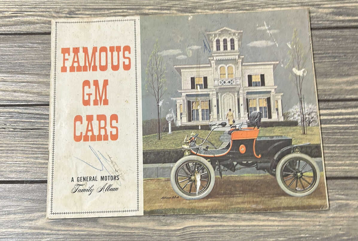 Vintage 1962 Famous GM Cars A General Motors Family Album Booklet