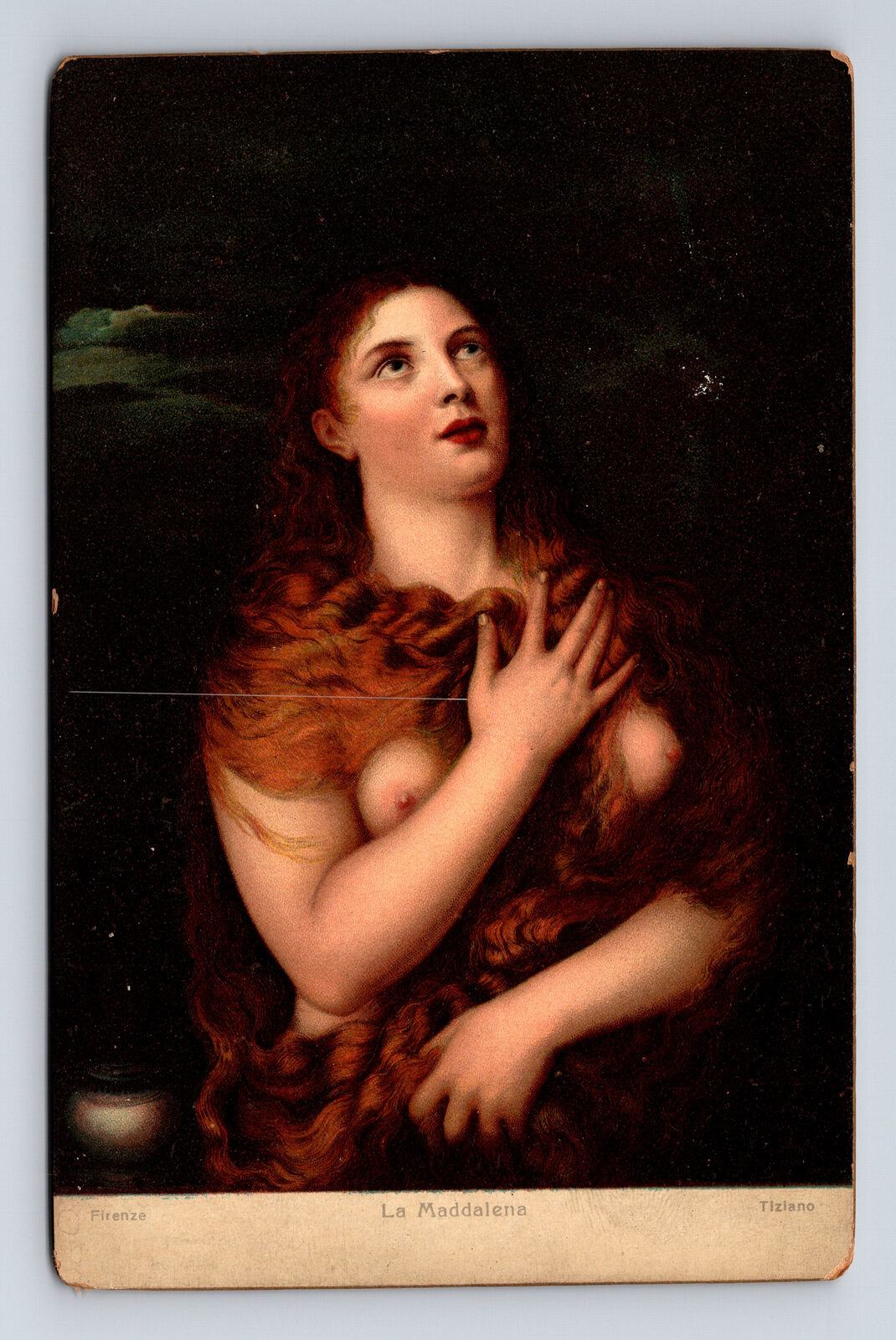 Stengel La Maddalena Penitent Mary Magdalene by Titian No. 29859 Postcard