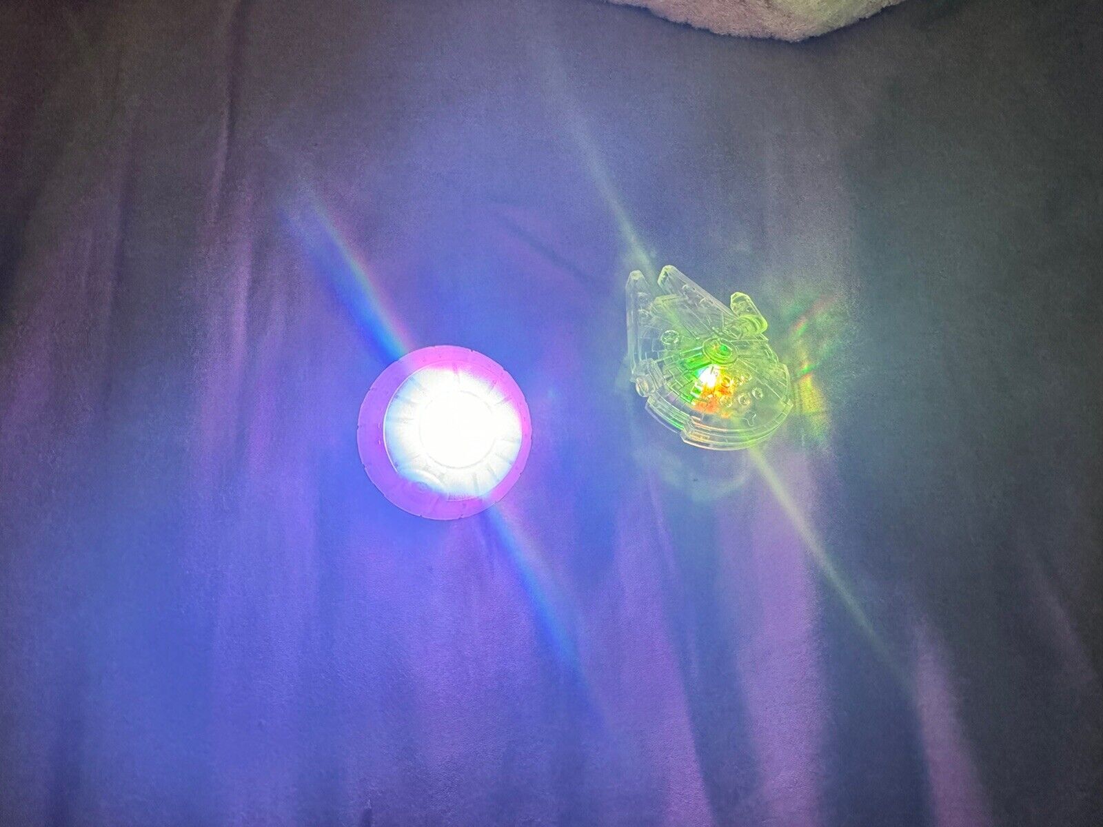 Disneyland Death Star & Millenium Falcon Glow Cube