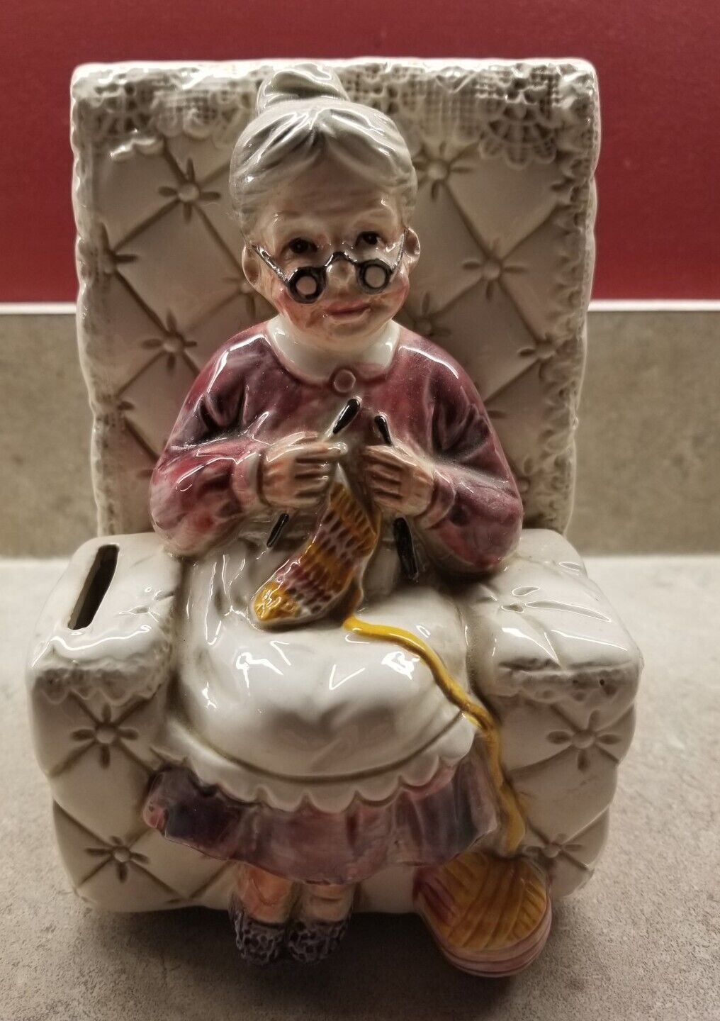 Vintage RELPO 6098 Ceramic Grandma Granny Mid Century 6.25\