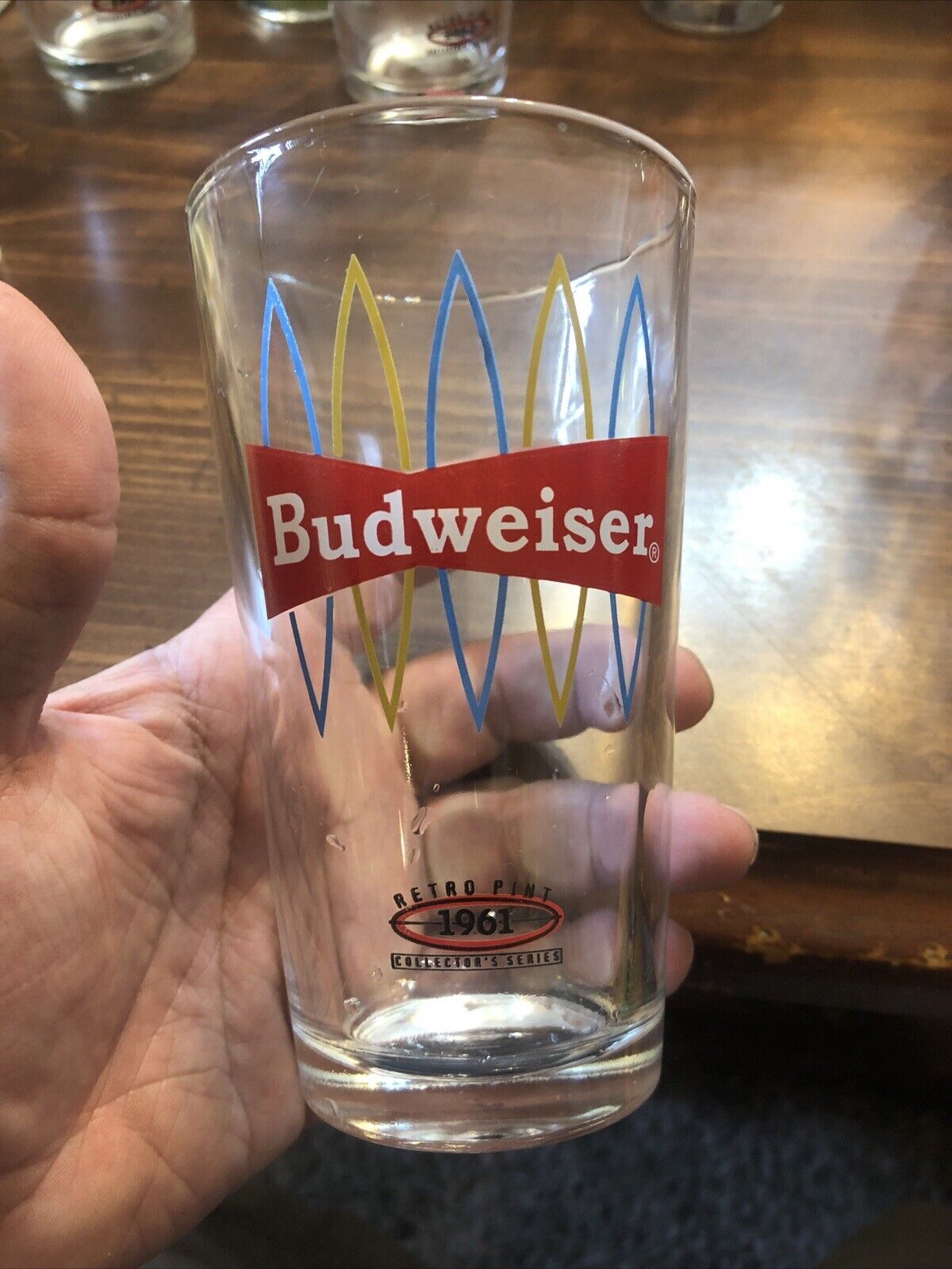 BUDWEISER 1961 Collector's Series Retro Beer Pint Glass