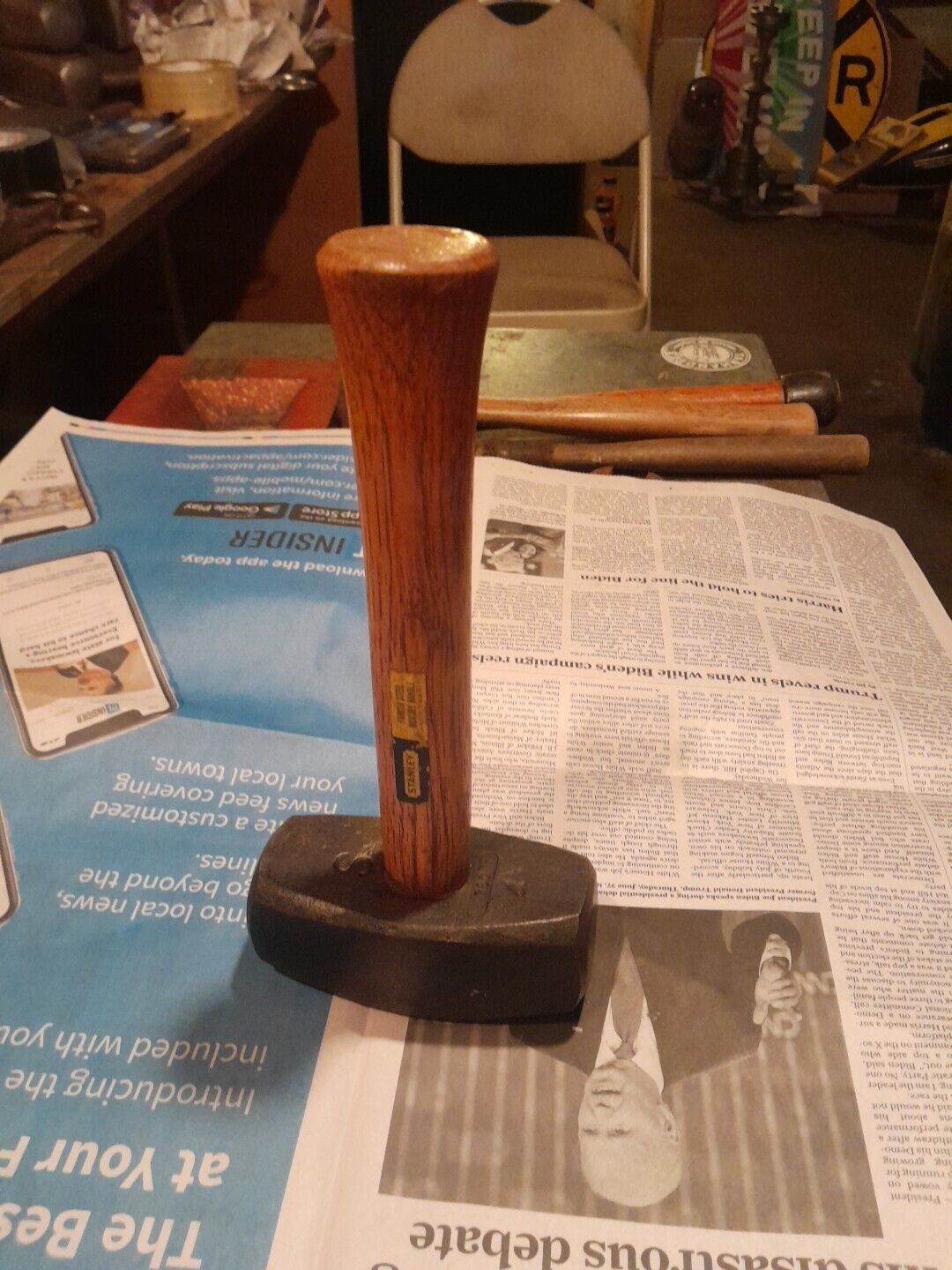 Vintage Stanley No 780 Drilling Sledgehammer 4 Pounds Original Handle 