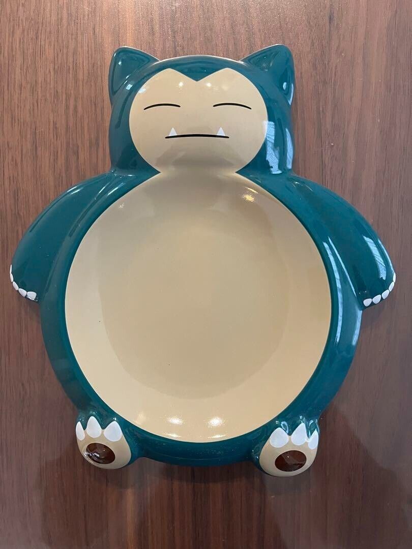 Pokemon Cafe Limited Snorlax Ceramic Plate Official Japan Gift