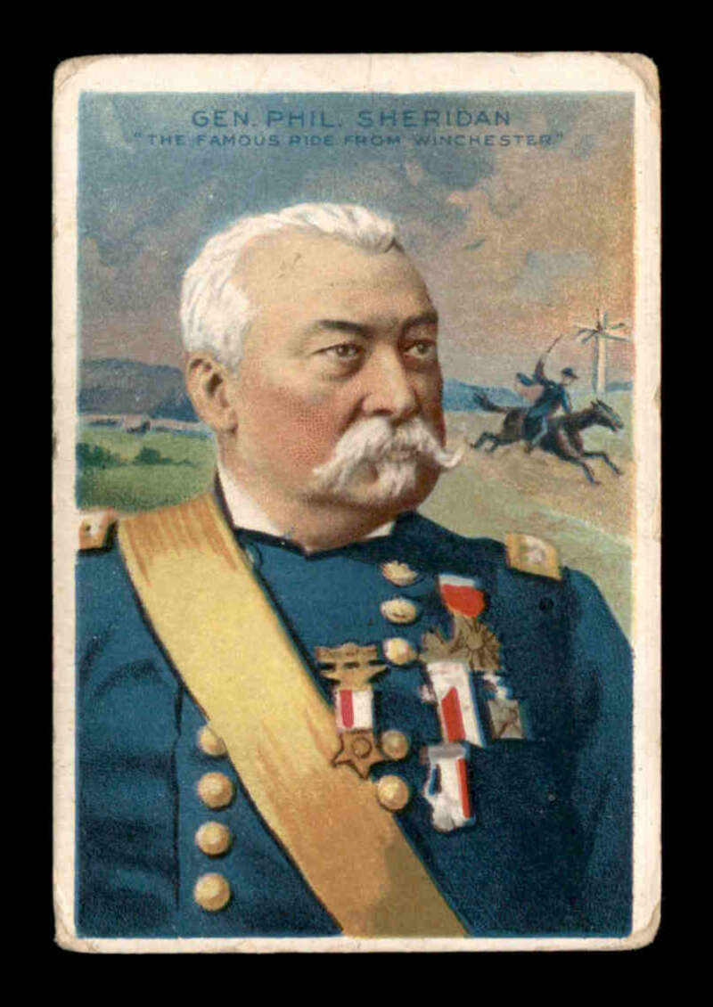 1911 American Tobacco Heros of History #83 Phillip Sheridan  T68 G X3103126