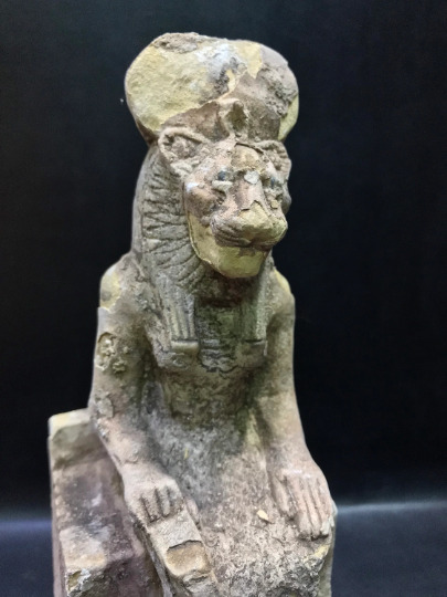 Rare SEKHMET Altar statue Warrior Goddess of Destruction and Healing