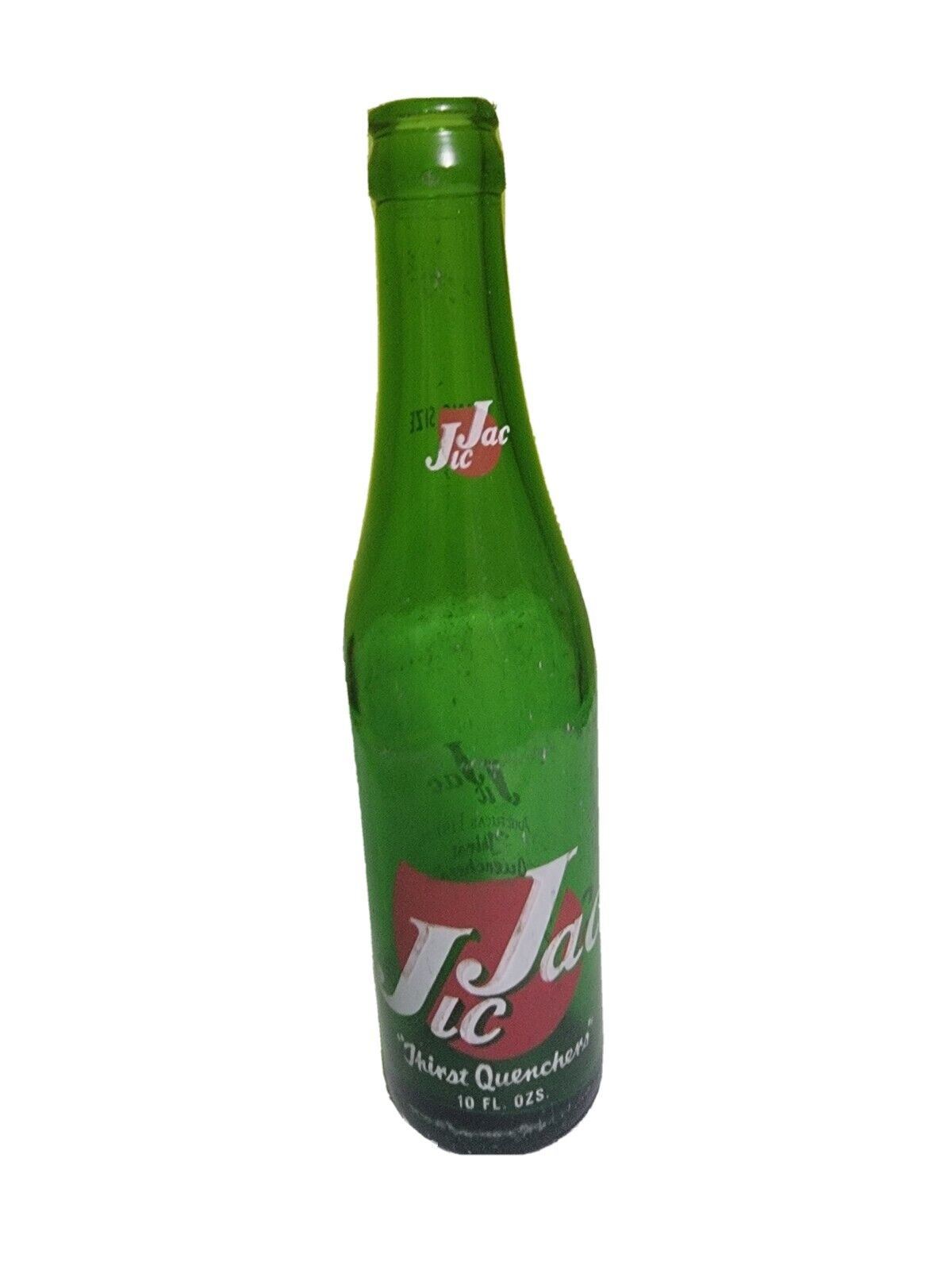 Rare Vintage Antique Soda Pop Glass Bottle Jic Jac Thirst Quencher Wisconsin