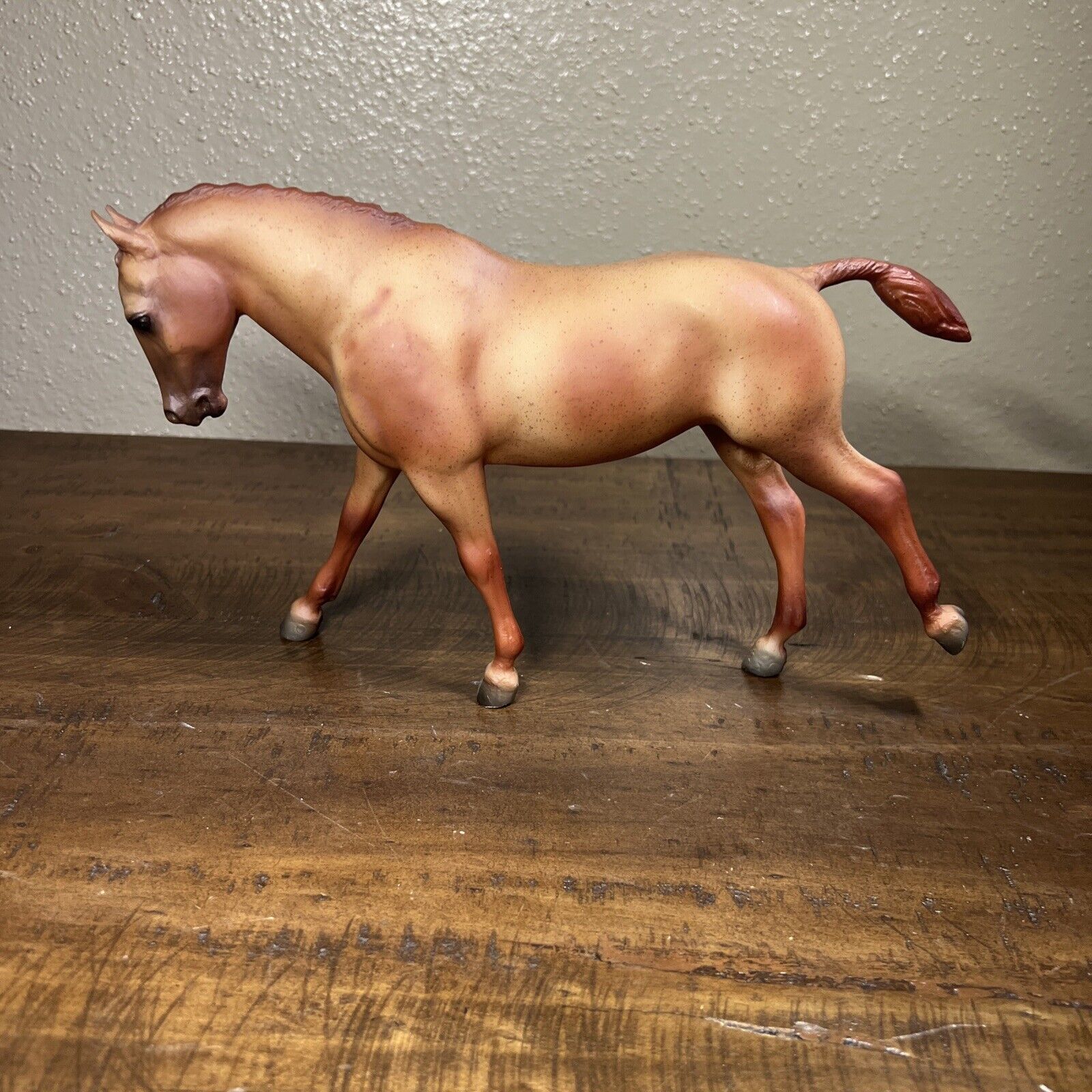 Vintage 1992 Breyer Plain Pixie Model Horse Red Roan Cantering Welsh Pony #866