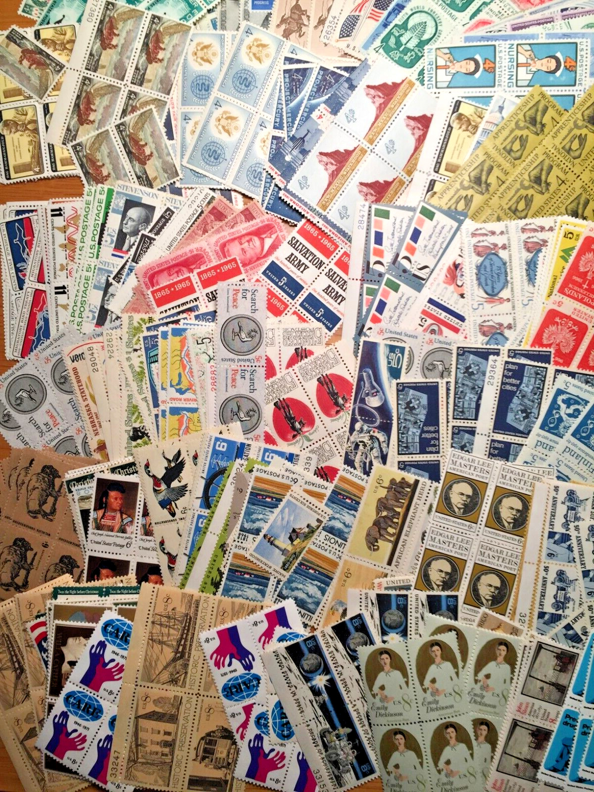 USA,VINTAGE,MID-CENTURY,MINT,UNUSED,LOT OF 40+ ALL DIFFERENT STAMPS, COLLECTION 