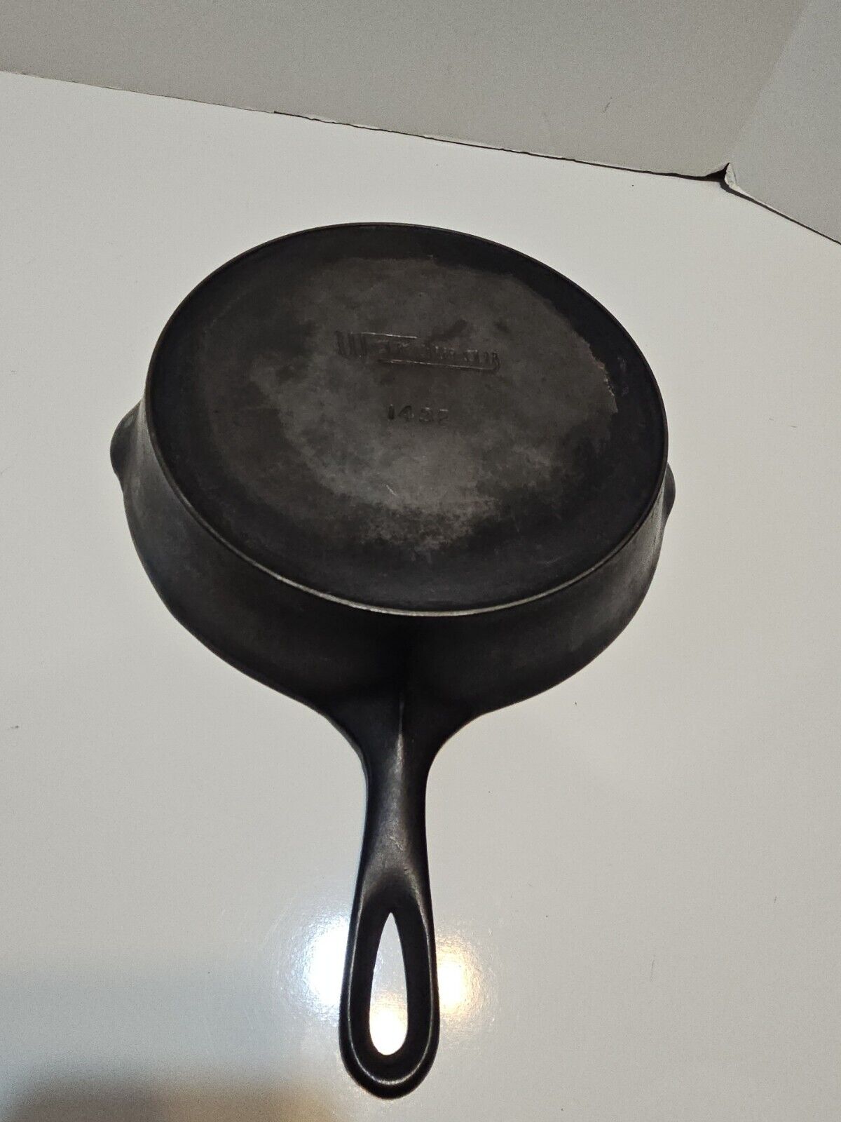 VINTAGE WARDWAY 1432 CAST IRON SKILLET WITH HEAT RING