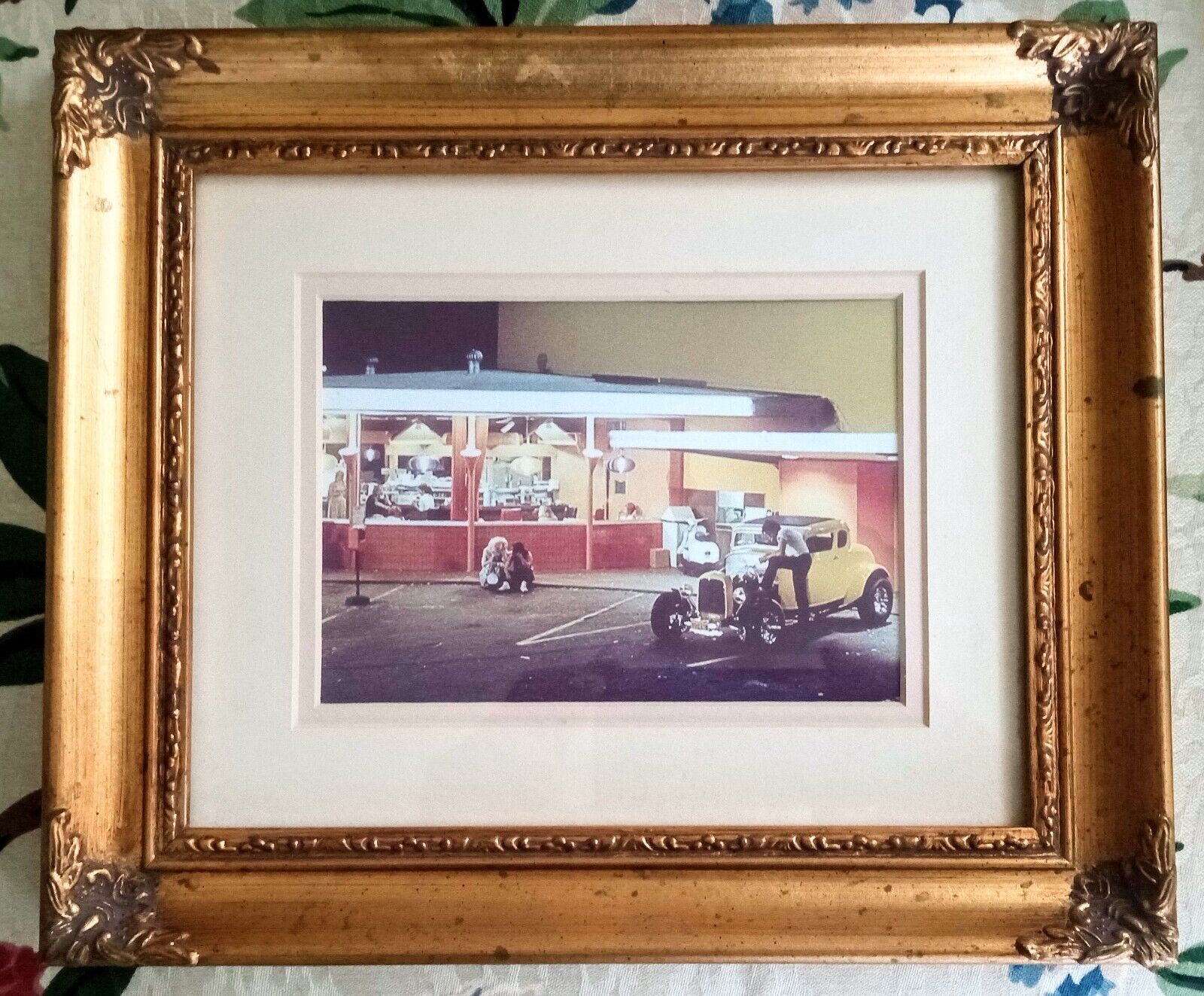John Milner, Toad, Debbie and the American Graffiti 1932 Ford Framed Photo RARE