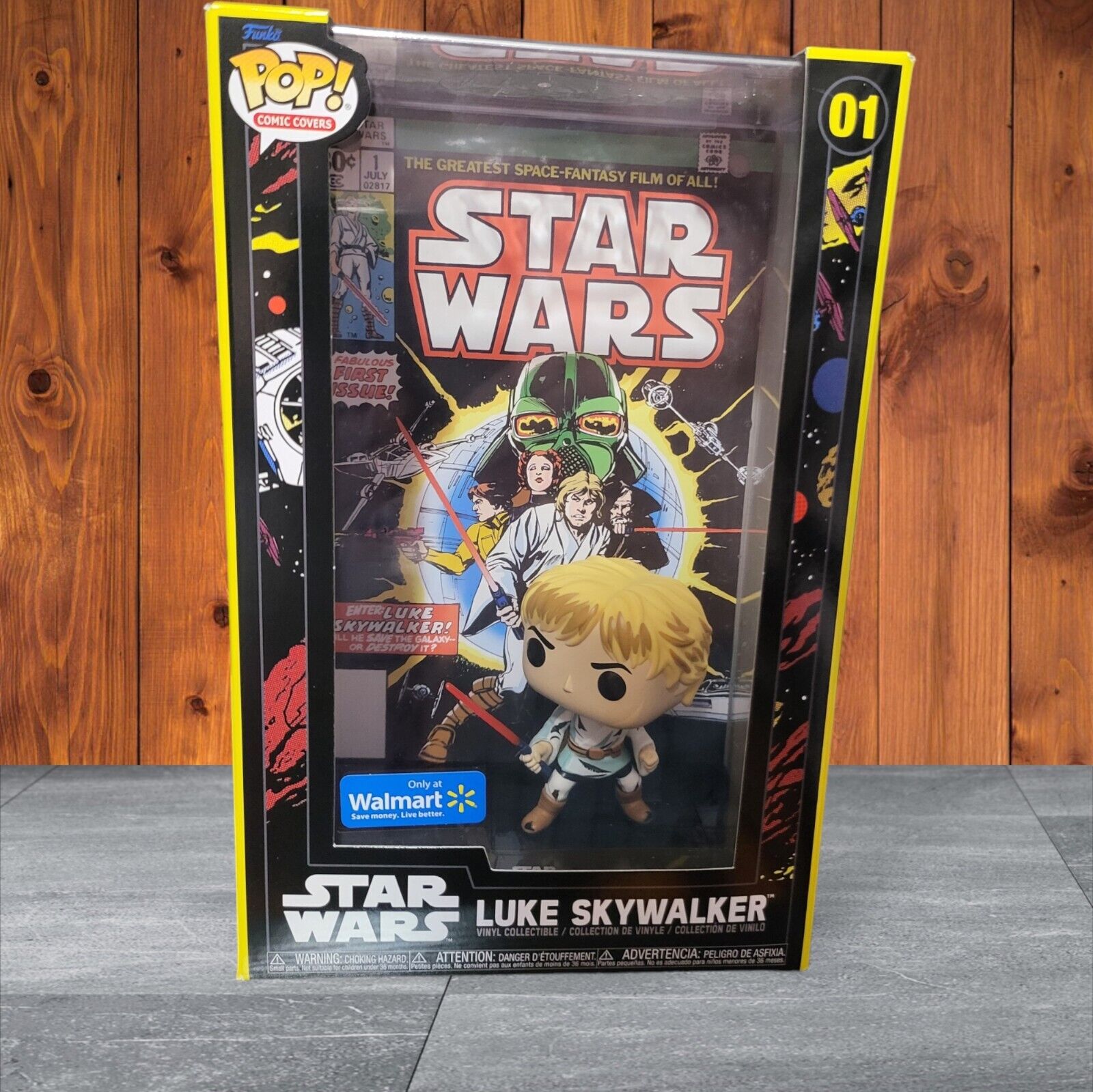 Funko Pop Luke Skywalker #01 Comic Covers Star Wars Walmart Exclusive New