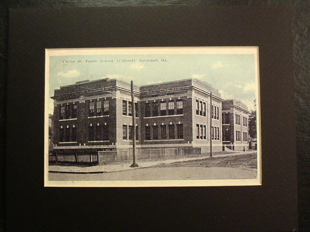 CUYLER ST. PUBLIC SCHOOL, (COLORED), SAVANNAH, GEORGIA, GA., Print 