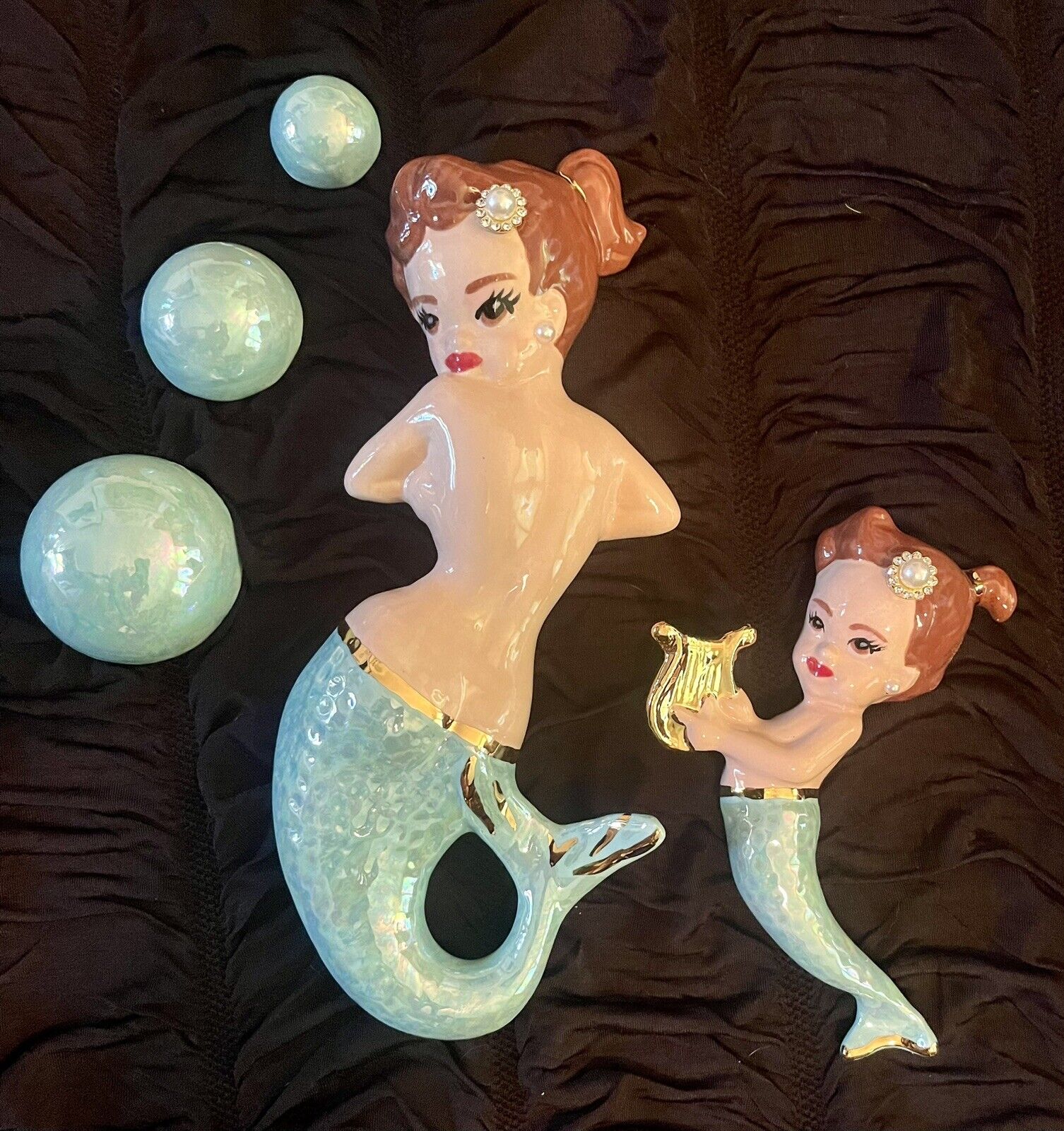 *RARE*Vintage inspired Mermaids pinup wall pieces