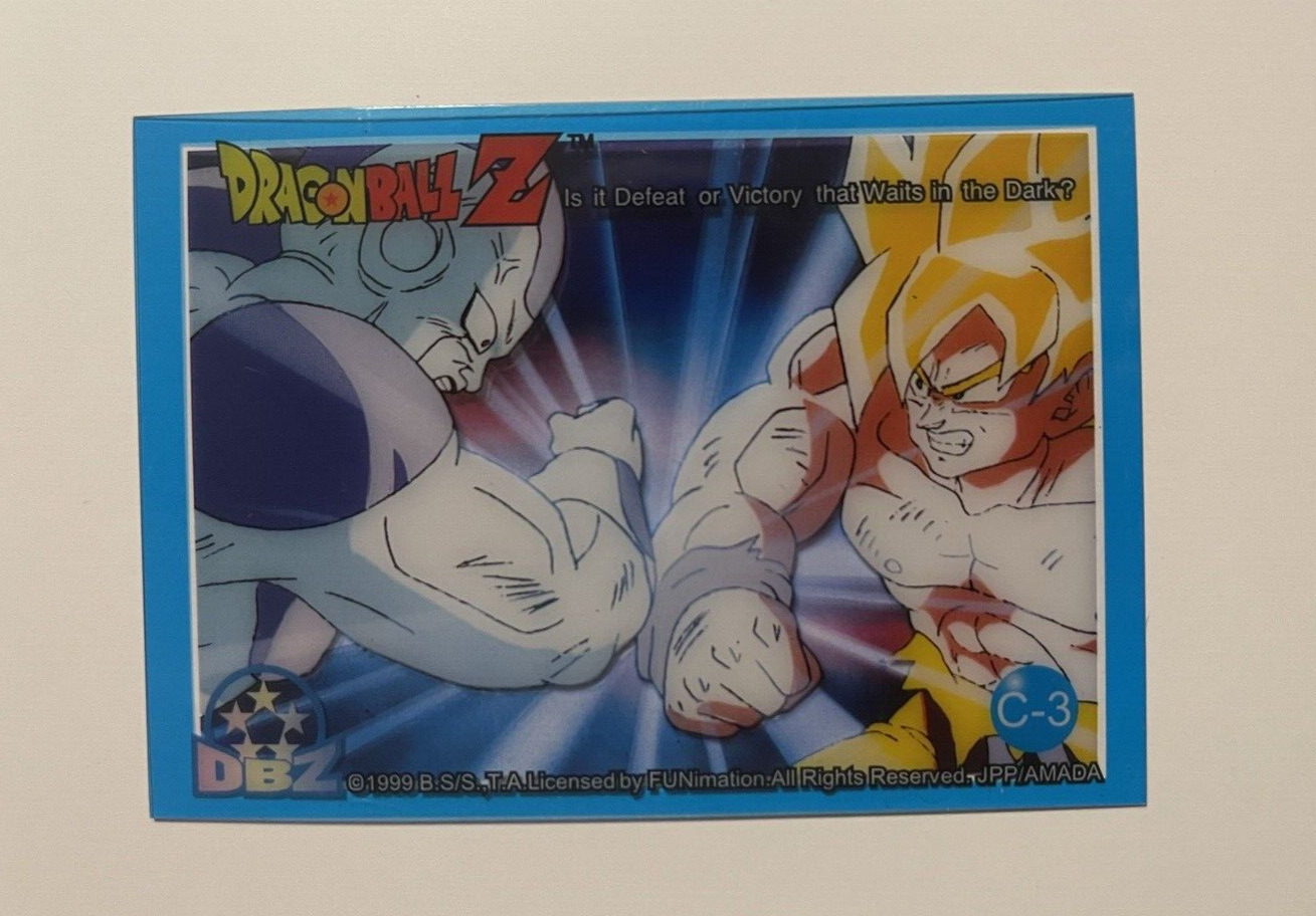 DragonBall Z DBZ 1999 ArtBox Series 3 Clear Trading Card Frieza & Goku #C-3